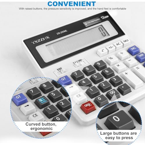 yxzzhx Standard Function Calculator 4.68 Inch LCD Display