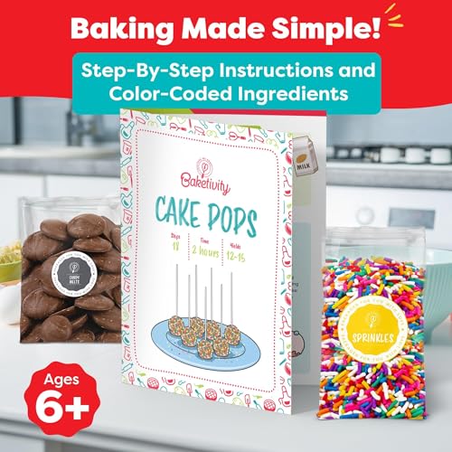 Baketivity 10 Count 646117419795 Childrens Cake Pop Kit