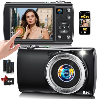 LOUM 2.57" x 5.01" x 3.44" VE418 88 MP Compact Camera 4:3 CMOS