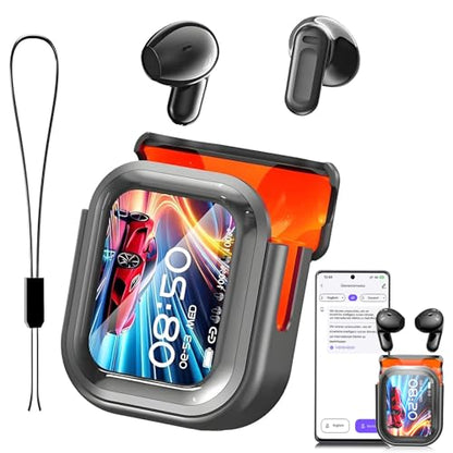 QYGCKJ HTC NE20 Wireless Bluetooth 6.0 Earbuds Active Noise Cancellation 8 Hours Battery Life