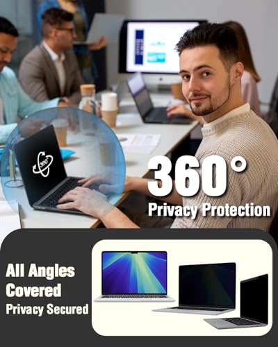 F FORITO 13.6 Inch A3449 A3240 A3113 A2681 Anti Blue Light Removable Privacy Screen Protector