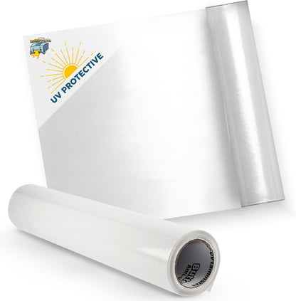 Buttercrafts 12"x15ft BC-UVL-15ft Clear Vinyl Roll Laminating Paper