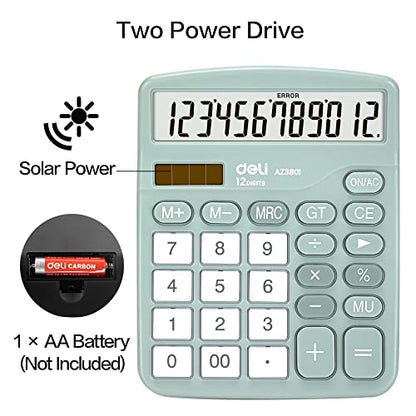 Deli 5.7" E8 Business Standard Function Calculator with 4.25" LCD Display