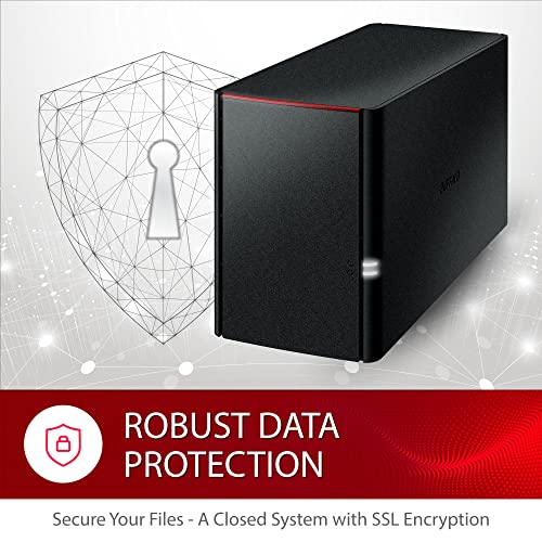 BUFFALO 8TB LS220D0802B NAS 2-Bay Network Attached Storage