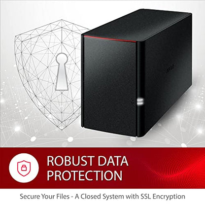 BUFFALO 8TB LS220D0802B NAS 2-Bay Network Attached Storage