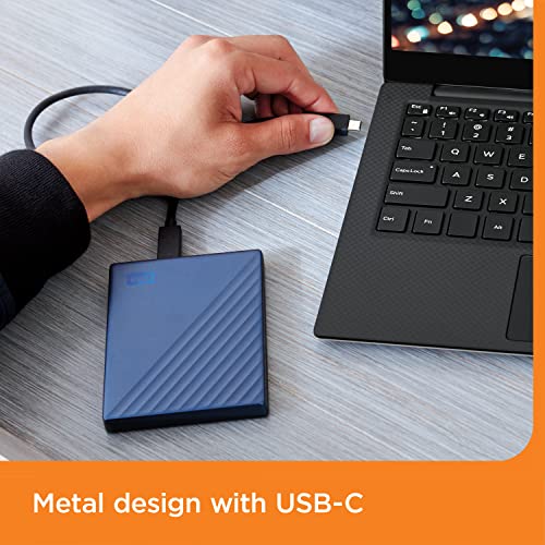 WD 2TB My Passport Ultra Portable External Hard Drive USB 3.0 USB-C WDBC3C0020BBL-WESN