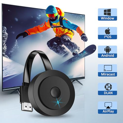 DRYMOKINI Wireless HDMI Display Adapter G17 4K 30Hz HDMI Dongle