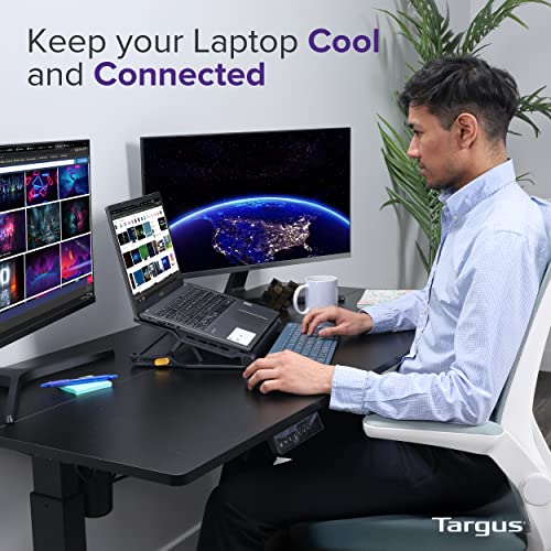Targus Laptop Cooling Pad 17-inch Dual Fan USB Hub AWE81US