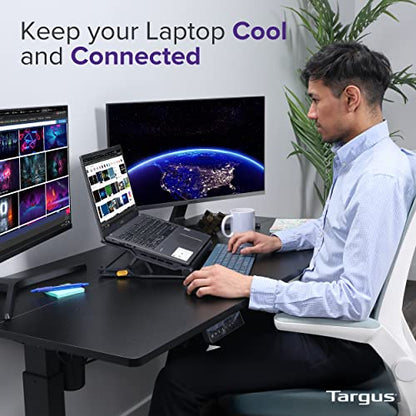 Targus Laptop Cooling Pad 17-inch Dual Fan USB Hub AWE81US