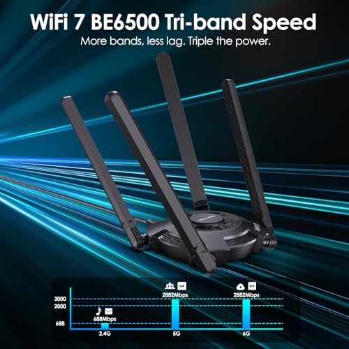 WAVLINK USB 3.0 Tri-Band WiFi 7 Adapter WN695BE2
