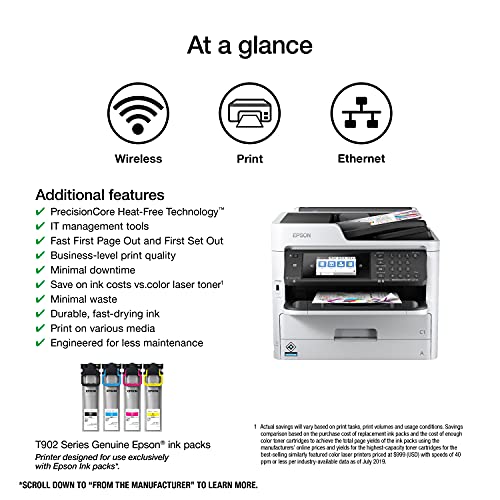 Epson WorkForce Pro WF-C5710 Color Inkjet Multifunction Printer 2400 x 1200 dpi