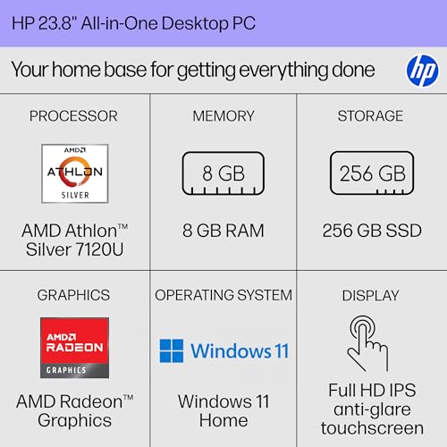 HP 23.8 inch B88E0AA#ABA 1920x1080 60Hz IPS All-in-One Desktop PC
