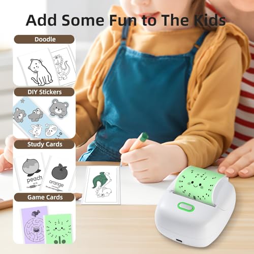 ORGSTA S002 Portable Sticker Printer 300 DPI Monochrome Bluetooth Thermal Printer