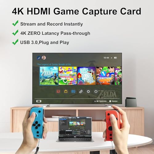 Dcyfol 4K 60fps Capture Card USB 3.0 - 1080P - HDMI - Video Capture