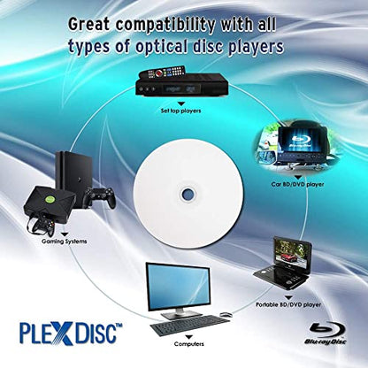 PlexDisc 25GB 6X Blu-ray Disc 5pk 50 Count Model Number 633-214