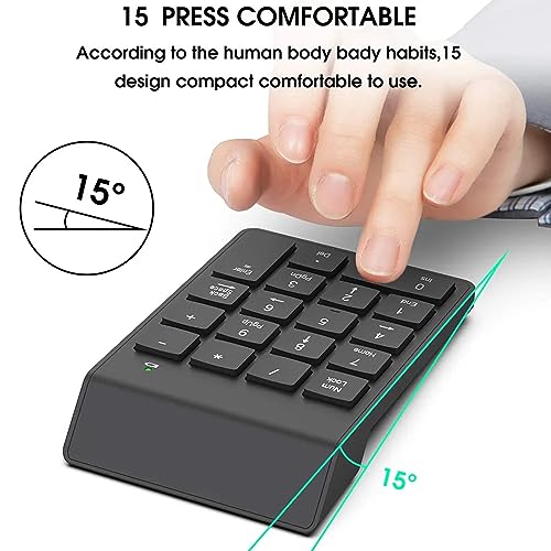 NOOX Wireless Numeric Keypad NXA056-M1 USB Battery Powered Compact