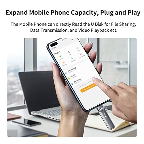 SSK 128GB SD301 External Solid State Drive USB 3.0 550 MB/s Compact Dual USB Connector Flash Drive