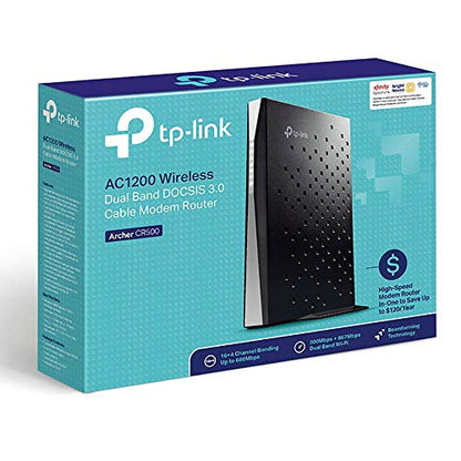 TP-Link Archer CR500 16x4 DOCSIS3.0 AC1200 Wireless Wi-Fi Cable Modem Router