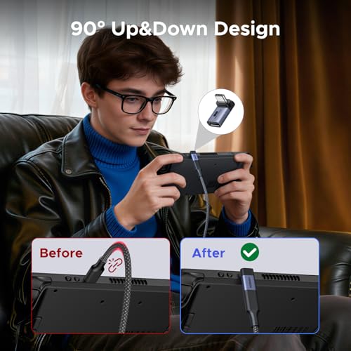UGREEN 2-Pack USB Type C Right Angle Adapter Model 75743 Universal Connectivity 240W Power Delivery