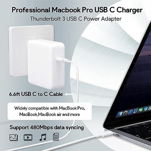 Tearplex 96W USB Type C Charger 2-Pin Wall Mount