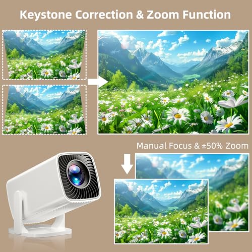 Sainyer Portable Mini Projector Q100 1920 x 1080 1500 Lumen LCD