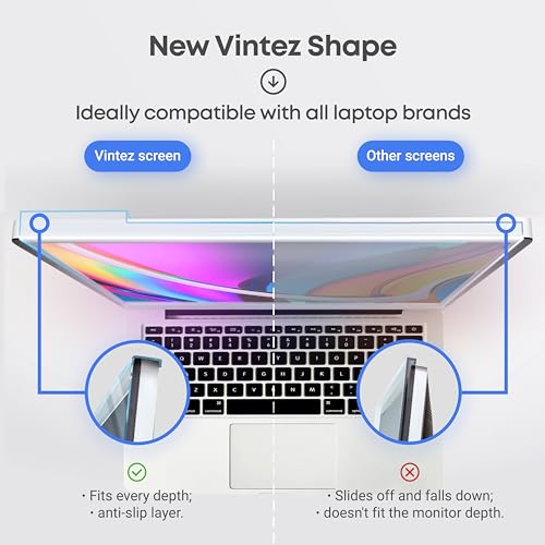 VINTEZ 14 Inches vin-182-AnB-14-BS Screen Protector for Laptop - Anti-Blue Light, Scratch Resistant, Glossy Finish