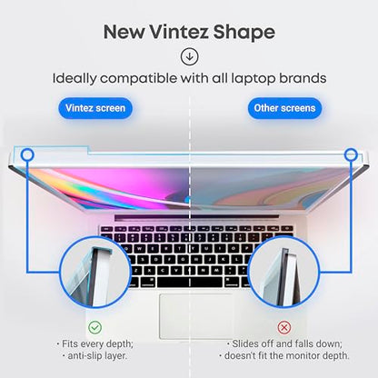 VINTEZ 14 Inches vin-182-AnB-14-BS Screen Protector for Laptop - Anti-Blue Light, Scratch Resistant, Glossy Finish