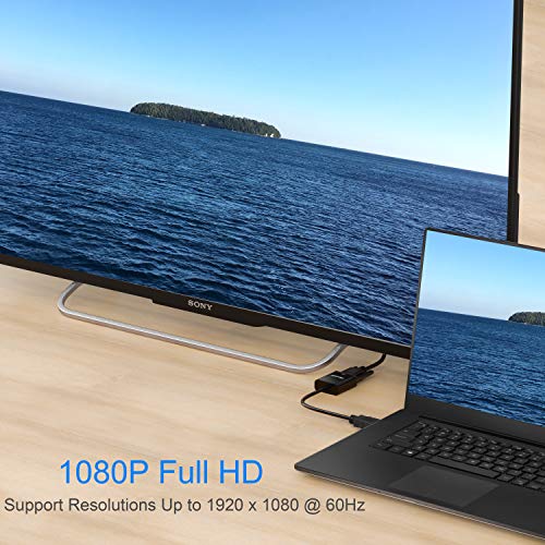 Moread 10.04in HDMI to VGA Adapter FBA_HDMI2VGA-A-B 1920x1080@60Hz Black