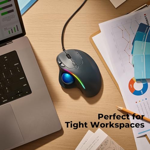 PORLEI Wired Trackball Mouse TM551 1200DPI