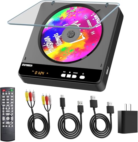 THINKYA DVP-3G Portable DVD Player 1080P Region Free HDMI DVD Player