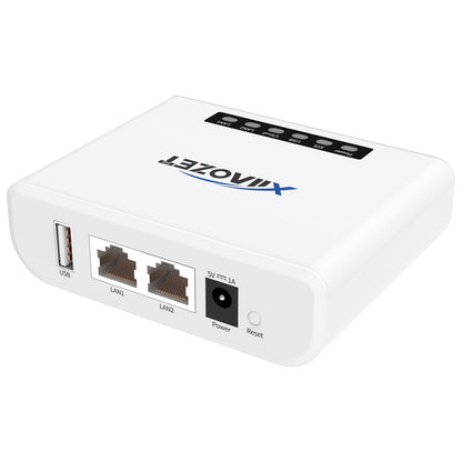 Xiiaozet Wireless Print Server 3.94 x 2.76 x 1.18 inches 8.5 ounces USBポート1つ