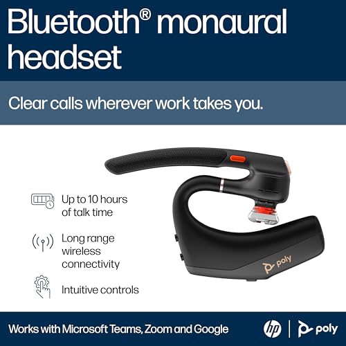 POLY AV4N9AA#AC3 Voyager Legend 50 Black Bluetooth Wireless Headset
