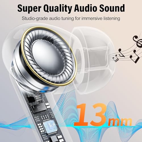 VEKJ Earbuds A68 Pro 165 Languages 42H Bluetooth 5.4 Translation Earphones