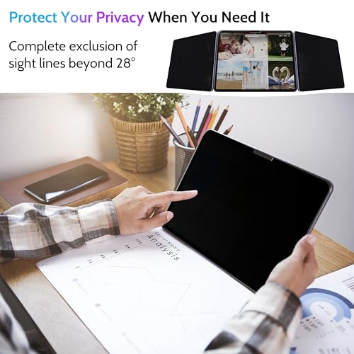 Peslv 13 Inch iPad Pro 2024/2025 Privacy Screen Protector Model pet-fk-ipad pro 13 2024 Anti-Glare Anti-Spy Scratch Resistant