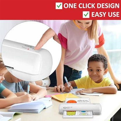 SINCHI 9-Inch Thermal Laminator, 3-5 Mil, 3-4 Min Warm-Up, Compact Lamination Machine