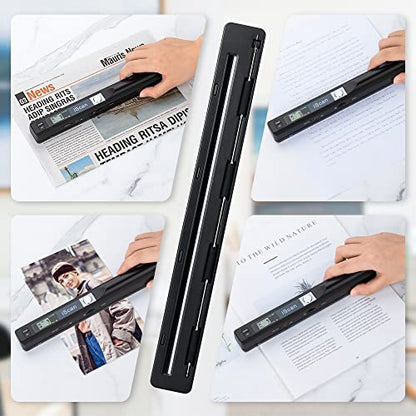 Hczrc Handheld Portable Scanner Model Hczrc-1 900 DPI USB Document Scanner