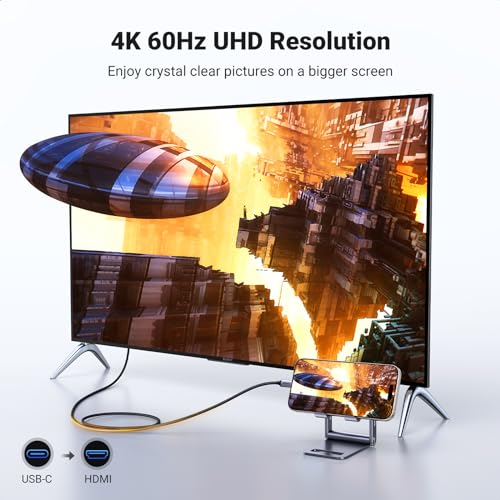 UGREEN 200cm USB C to HDMI Cable Male-to-Male 4K@60Hz Resolution Black