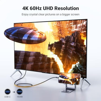 UGREEN 200cm USB C to HDMI Cable Male-to-Male 4K@60Hz Resolution Black