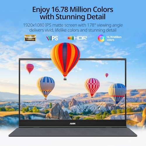 MNN 15.6 inch M156F01 FHD 1080p 5ms LCD Portable Monitor