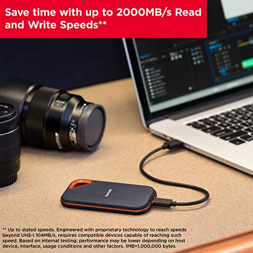 SanDisk 1TB Extreme PRO Portable SSD SDSSDE81-1T00-G25 Mfr Part Number: 00619659181284