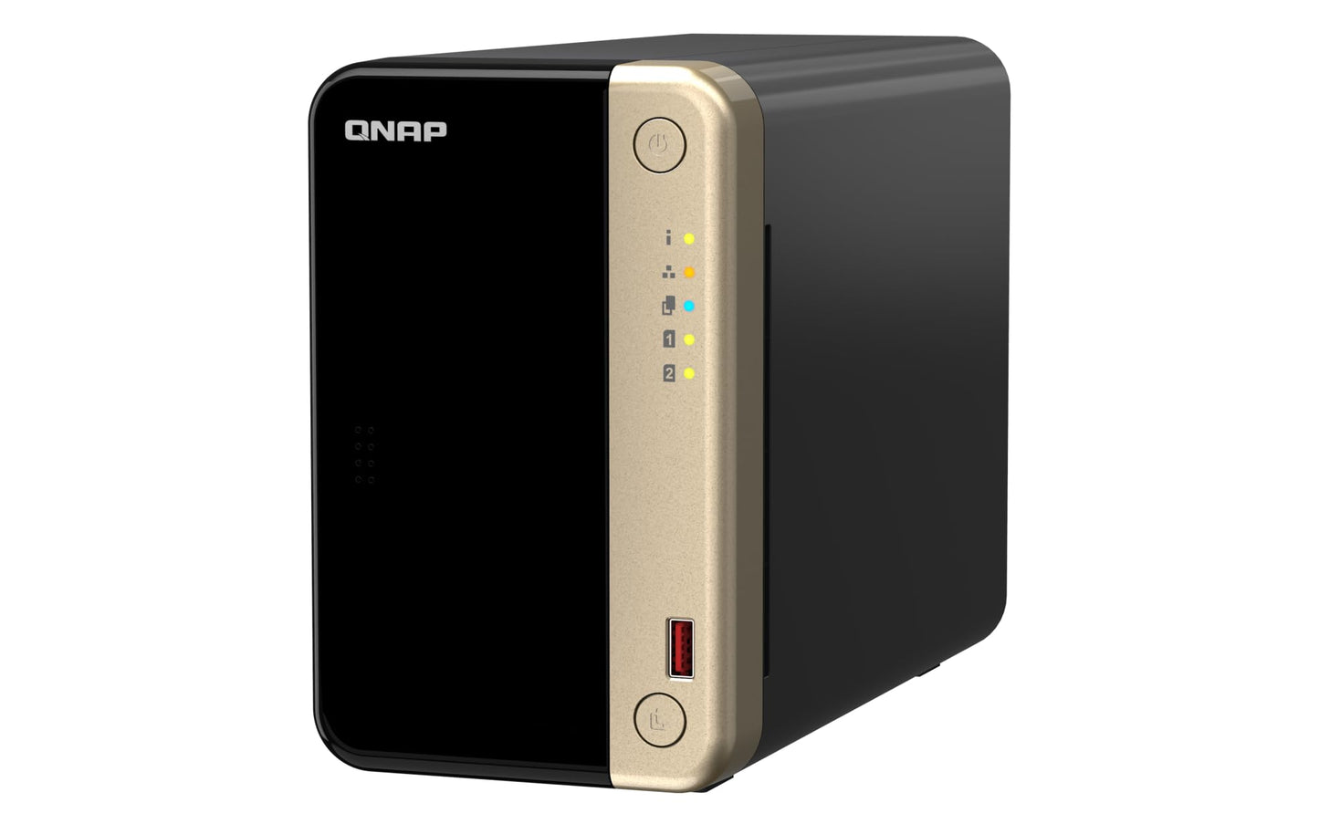 QNAP TS-264-8G-US 2 Bay Desktop NAS 8GB RAM Intel Celeron Quad-core 2.5GbE USB 3.2 Gen 2 Diskless