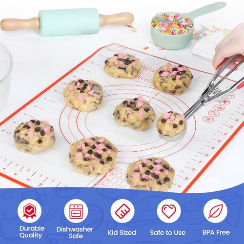 Vinino 9x8x2.5 inches KBS-SET Kids Baking Supplies Non-Toxic Dishwasher Safe