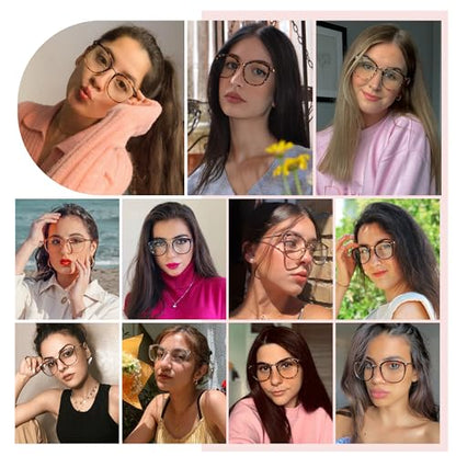 Cyxus 51mm 8169 Prescription Eyewear Frames Full Rim Cat Eye TR90 Adult Eyewear