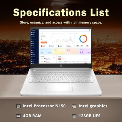 HP 14" HP Stream 128GB Intel Processor N150 4GB RAM Windows 11 S 1366x768p LED