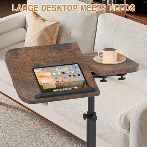 Alentar 14.76 x 18.5 x 15.94 DSTP01 Polished Oblong Overbed Table