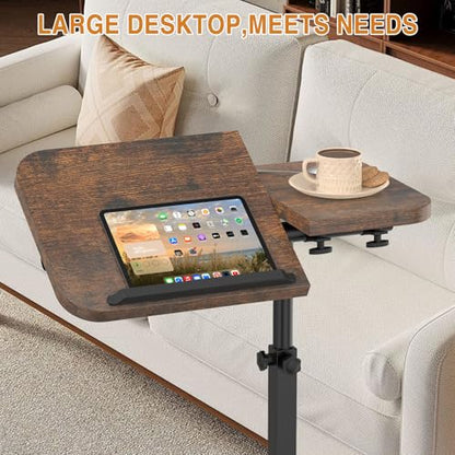 Alentar 14.76 x 18.5 x 15.94 DSTP01 Polished Oblong Overbed Table