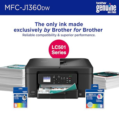 Brother Color Inkjet MFC-J1360DW 1200 x 6000 dpi ADF, Duplex, Wireless