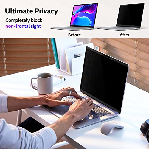 Peslv 13.5 Inch Magnetic Privacy Screen Filter for Microsoft Surface Laptop 1/2/3/4/5/6, Anti-Glare, Matte Finish, Scratch Resistant, Removable