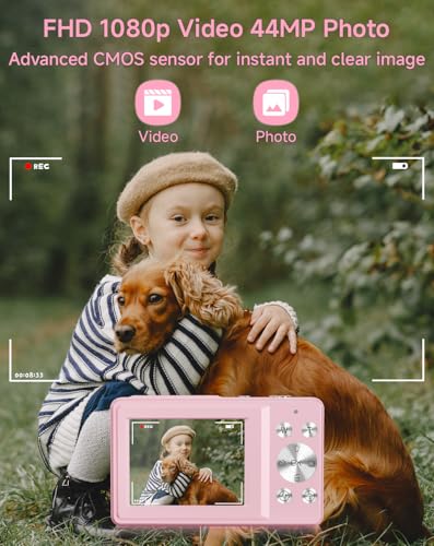 SMARTKLIK 3.7in DC228 44MP 1080p CMOS Digital Camera