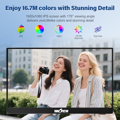 InnoView 15.6 INVPM001 1920x1080 60Hz LCD Monitor